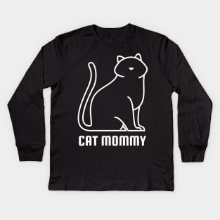 CAT MOMMY. Kids Long Sleeve T-Shirt